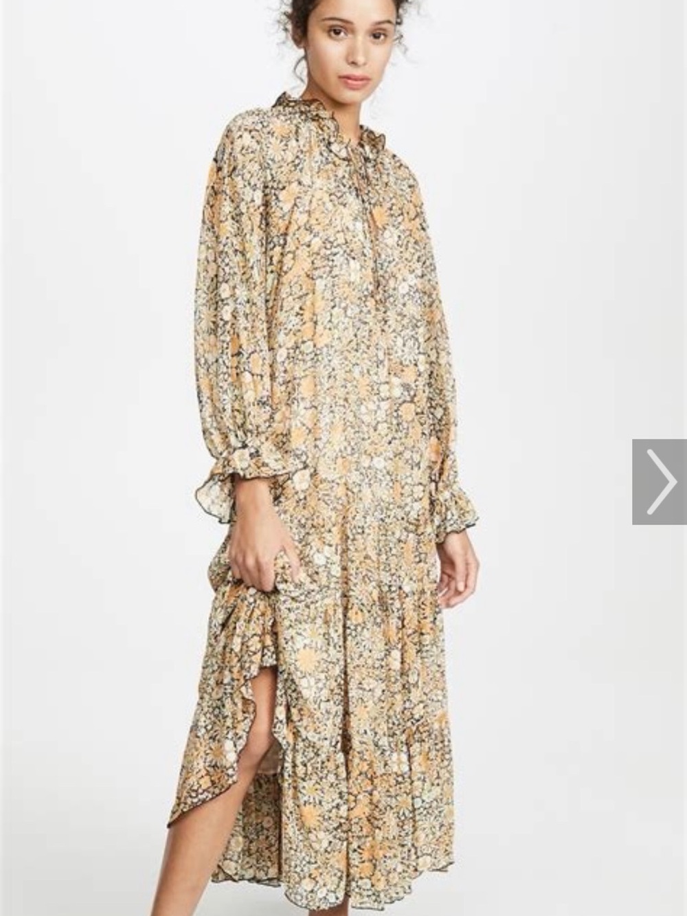 Free People - Feeling Groovy Maxi Dress - Black Combo - XS